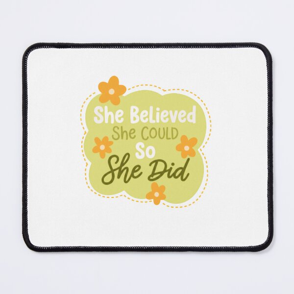 Item preview, She Believed She Could So She Did Strong Woman Motivation Inspiration designed and sold by RetroMini2026.
