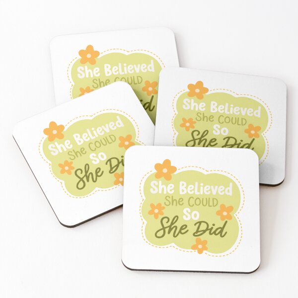Item preview, She Believed She Could So She Did Strong Woman Motivation Inspiration designed and sold by RetroMini2026.