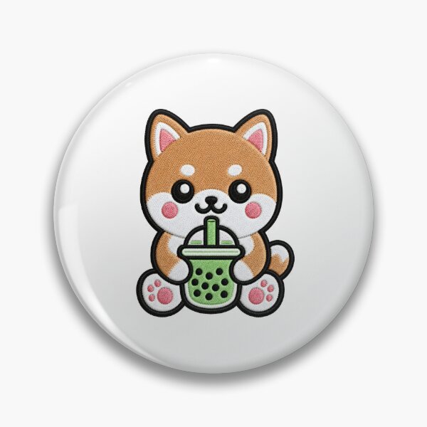 Item preview, Cute Kawaii Dog Drinking Bubble Tea designed and sold by IYI.
