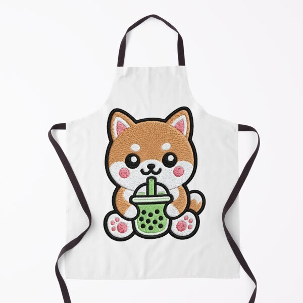 Item preview, Cute Kawaii Dog Drinking Bubble Tea designed and sold by IYI.