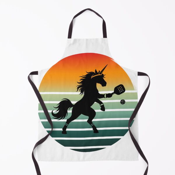 Item preview, Pickle Ball Unicorn Gift | Funny Retro Vintage Pickle Ball Unicorn T-Shirt Sticker designed and sold by Cosmic Enigma.