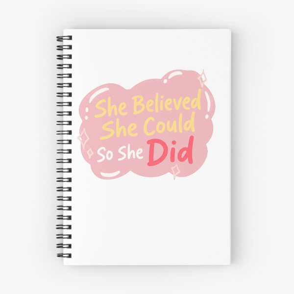 Item preview, She Believed She Could So She Did Woman Empowerment Motivational Quote designed and sold by RetroMini2026.