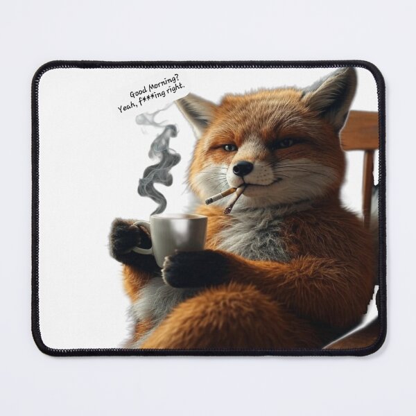 Item preview, This Fox Hates Mornings designed and sold by LujziWorld.