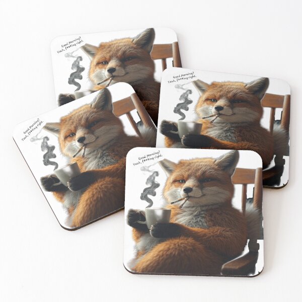 Item preview, This Fox Hates Mornings designed and sold by LujziWorld.