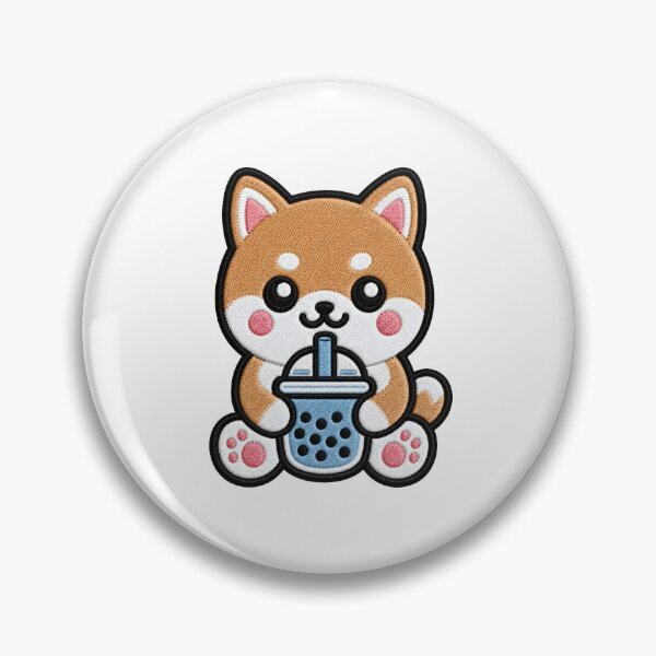 Item preview, Cute Kawaii Dog Drinking Bubble Tea designed and sold by IYI.