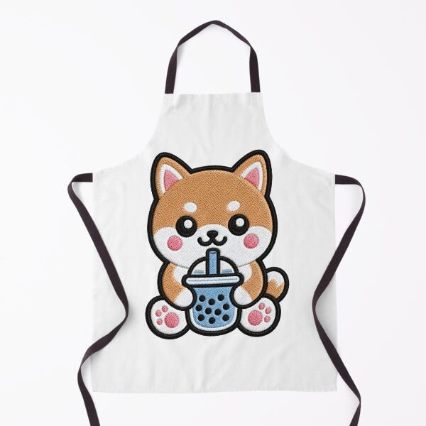 Item preview, Cute Kawaii Dog Drinking Bubble Tea designed and sold by IYI.