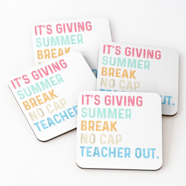 Item preview, End of School Its Giving Summer Break No Cap Teacher Out T-Shirt designed and sold by gidget-gadget.