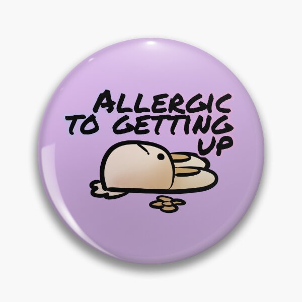 Item preview, Allergic to getting up - Claninchen bunny designed and sold by Claninchen.