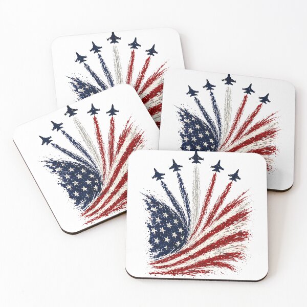 Item preview, Patriotic USA Flag Fighter Jets Design – American Air Force Fourth of July designed and sold by Golden Blaze Studio.