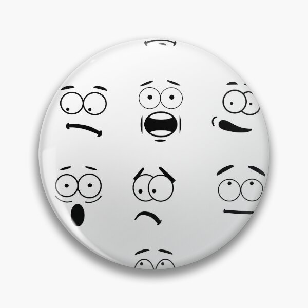 Item preview, Funny Cartoon Faces Pattern - Cute Emoji Expression Doodle Art designed and sold by Rangmanch.