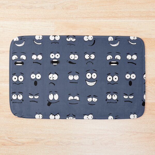 Item preview, Funny Cartoon Faces Pattern - Cute Emoji Expression Doodle Art designed and sold by Rangmanch.