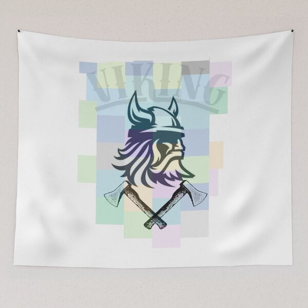 Item preview, Viking Viking Logo Norse Warrior Scandinavian Art Viking Head designed and sold by theking1002.