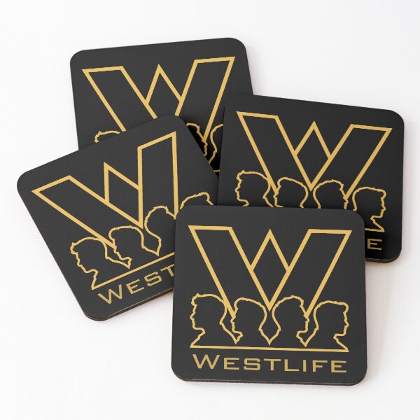 Item preview, Westlife Minimalist Silhouette Logo Shirt | Vintage Boyband Fan Graphic Design designed and sold by Dimu Co..