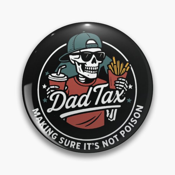 Item preview, Dad Tax Skeleton Snack Inspector Funny Father Classic T-Shirt designed and sold by LillyCustomTees.
