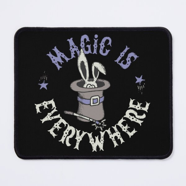 Item preview, Magic Is Everywhere Rabbit Top Hat Wand Vintage Witchy Whimsical Circle Art designed and sold by DERA RAY.