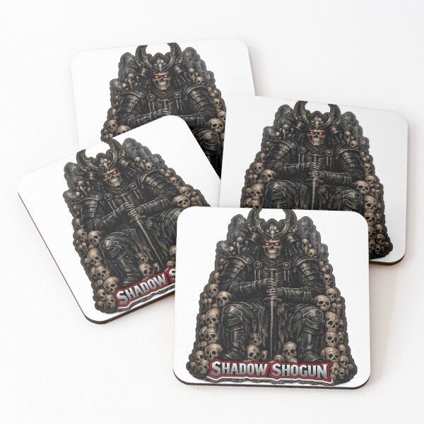 Item preview, Shadow Shogun Skeleton Samurai Gothic Warrior Dark Fantasy Japanese Skull Art Sticker designed and sold by Ecocrushstudio.