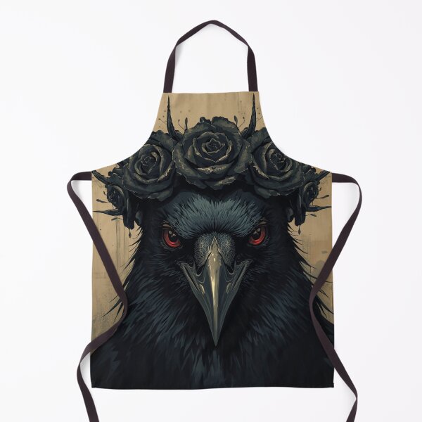 Item preview, Raven Thorn Rose Crown Gothic Oil Painting designed and sold by Artist Bishhnu Banerji.