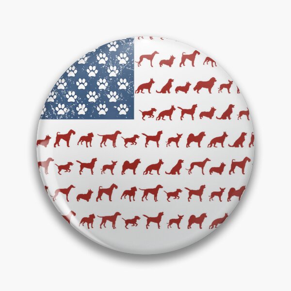Item preview, American Flag Dogs and Paws 4th of July Shirt T-Shirt designed and sold by gidget-gadget.