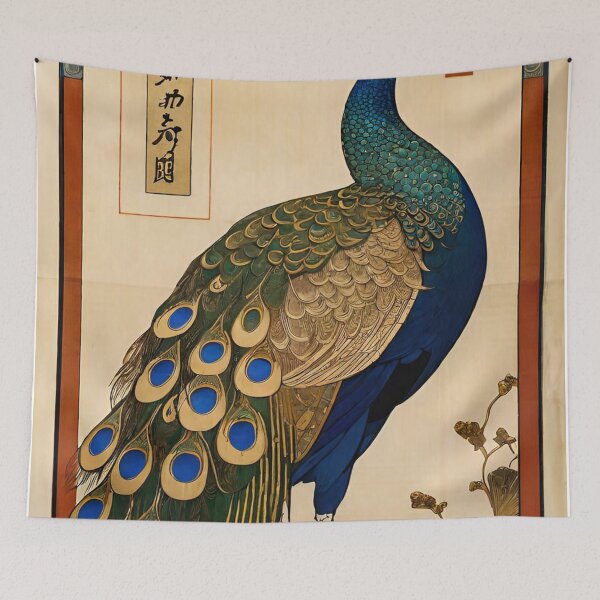 Item preview, Dreamy peacock caligraphy designed and sold by williamckingc.