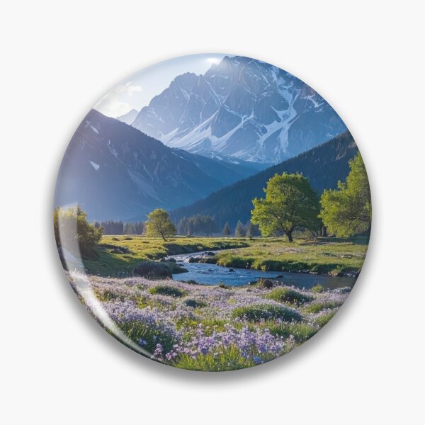Item preview, blooming alpine meadow designed and sold by psychoshadow.