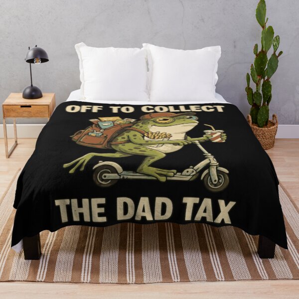 Item preview, Off To Collect The Dad Tax Frog Scooter Classic T-Shirt designed and sold by LillyCustomTees.