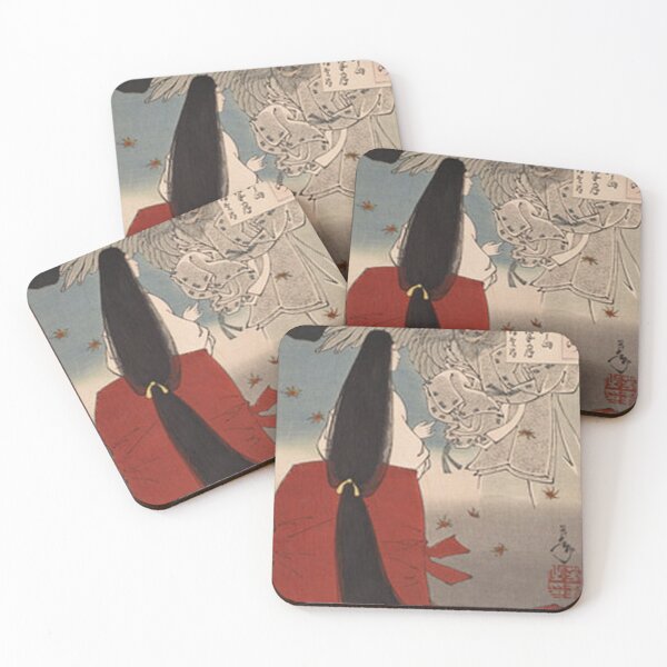 Item preview, The Tengu and the Noble Lady: Tsukioka Yoshitoshi Ukiyo-e Mystical Moon designed and sold by vekotpu.