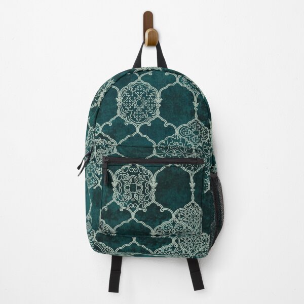 Item preview, Emerald Teal Damask Pattern - Elegant Moroccan Arabesque Art designed and sold by Sina Motif.