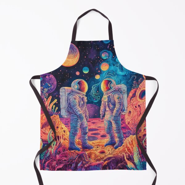 Item preview, Psychedelic Astronauts Exploring Vibrant Alien World designed and sold by LuminousFoundry.