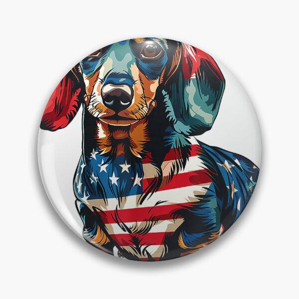 Item preview, Dachshund Dog 4th of July American Flag Gifts for Men Women T-Shirt designed and sold by gidget-gadget.