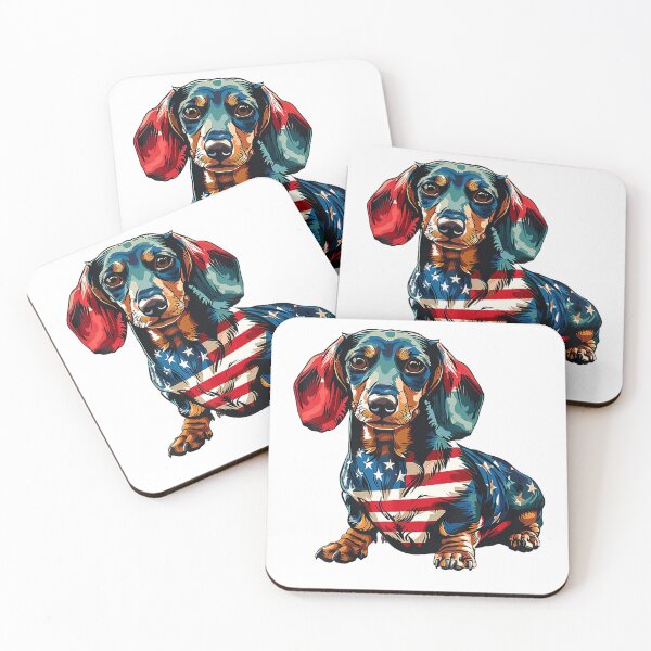 Item preview, Dachshund Dog 4th of July American Flag Gifts for Men Women T-Shirt designed and sold by gidget-gadget.