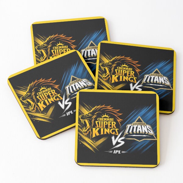 Item preview, Chennai Super Kings vs Gujarat Titans – Match Day Battle Tee designed and sold by Crick-Art.