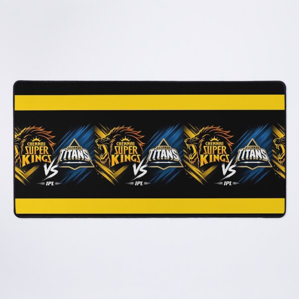 Item preview, Chennai Super Kings vs Gujarat Titans – Match Day Battle Tee designed and sold by Crick-Art.
