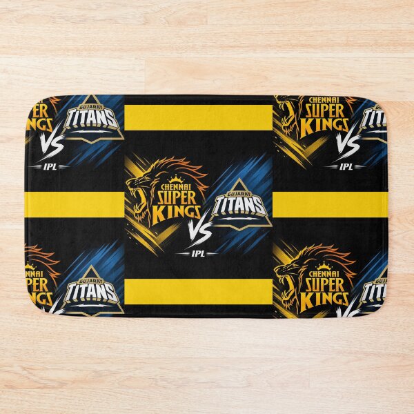 Item preview, Chennai Super Kings vs Gujarat Titans – Match Day Battle Tee designed and sold by Crick-Art.