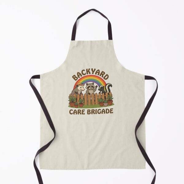 Item preview, Backyard Care Brigade Raccoon Possum Skunk Design designed and sold by LuloCreative.