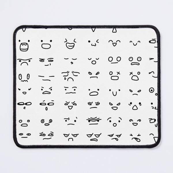 Item preview, Cute Kawaii Faces Mega Pack - Funny Doodle Cartoon Expressions Doodle Art designed and sold by LYAN-STORE.