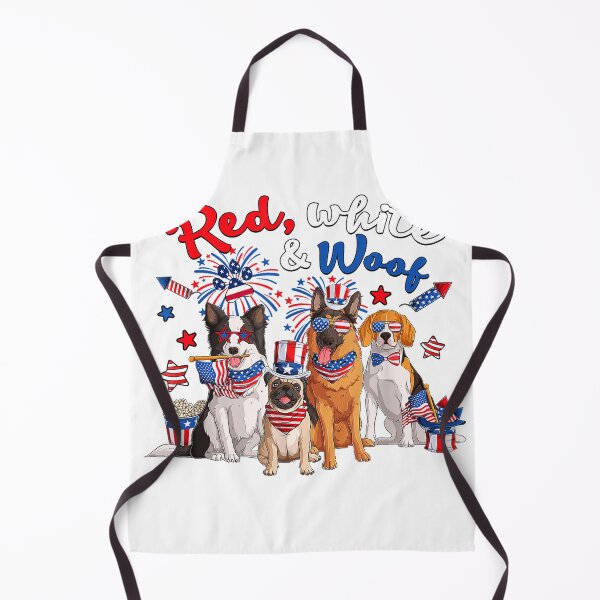 Item preview, Funny Patriotic Dog Red White and Woof 4th of July T-Shirt for Women Men designed and sold by gidget-gadget.