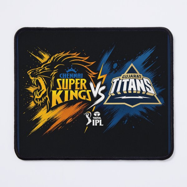 Item preview, Chennai Super Kings vs Gujarat Titans – IPL art designed and sold by Crick-Art.