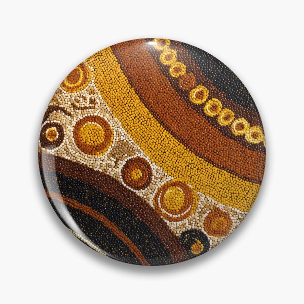 Item preview, Aboriginal Inspired Dot Art - With Fossils Circles Waves designed and sold by GrinGalore.