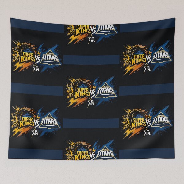 Item preview, Chennai Super Kings vs Gujarat Titans – IPL art designed and sold by Crick-Art.