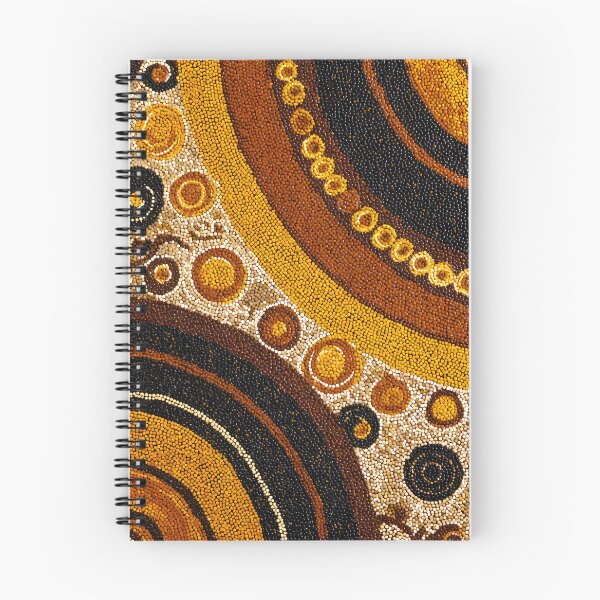 Item preview, Aboriginal Inspired Dot Art - With Fossils Circles Waves designed and sold by GrinGalore.