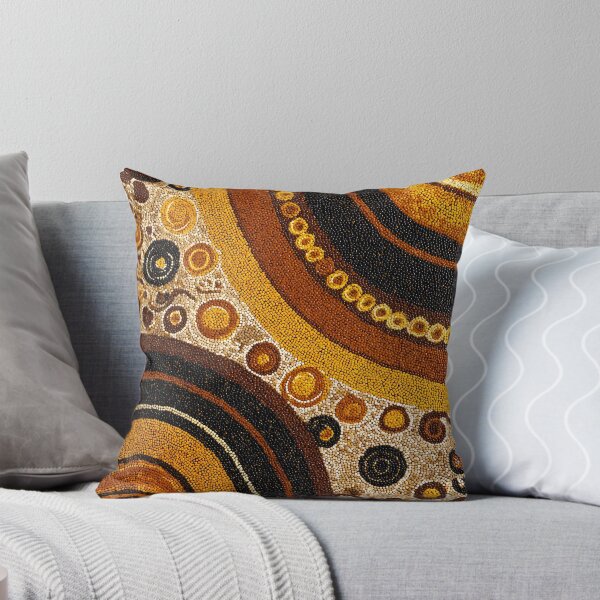 Item preview, Aboriginal Inspired Dot Art - With Fossils Circles Waves designed and sold by GrinGalore.