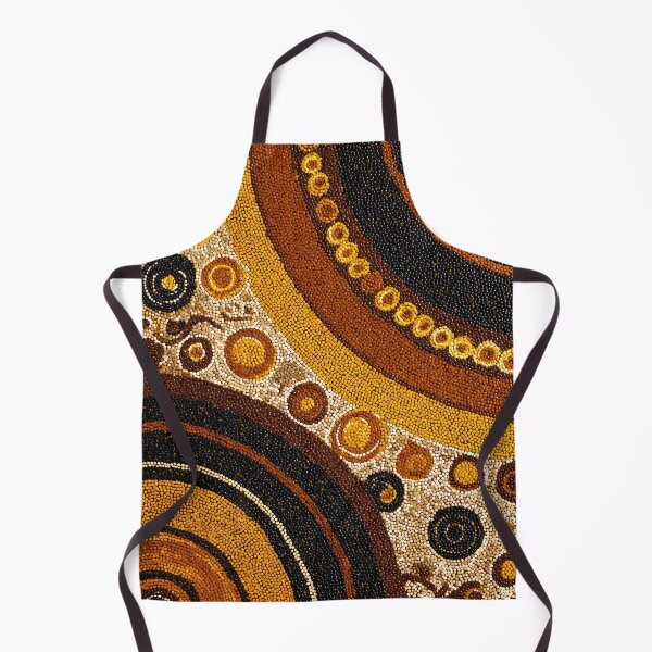 Item preview, Aboriginal Inspired Dot Art - With Fossils Circles Waves designed and sold by GrinGalore.