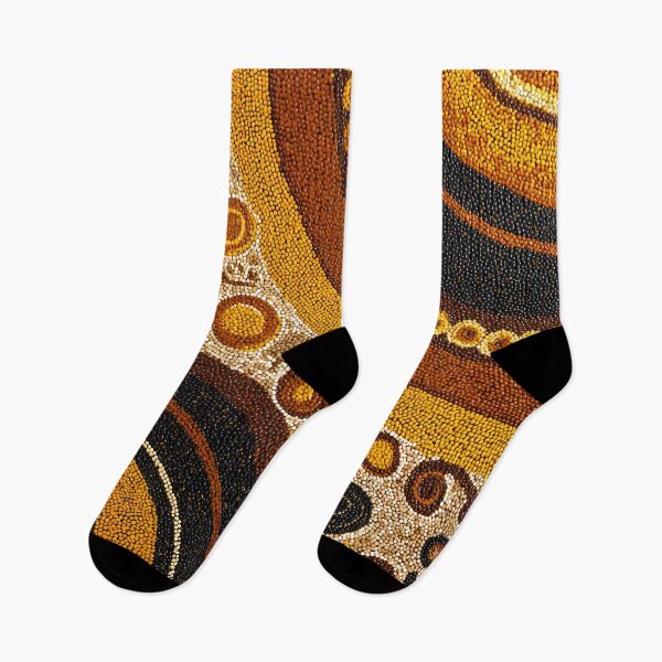 Item preview, Aboriginal Inspired Dot Art - With Fossils Circles Waves designed and sold by GrinGalore.