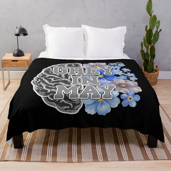 Item preview, Grey in May Brain Tumor Awareness Grey Ribbon Brain Cancer Survivor designed and sold by SapfireStuArt.
