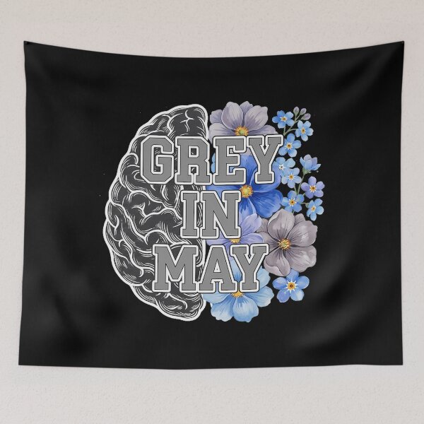 Item preview, Grey in May Brain Tumor Awareness Grey Ribbon Brain Cancer Survivor  designed and sold by SapfireStuArt.