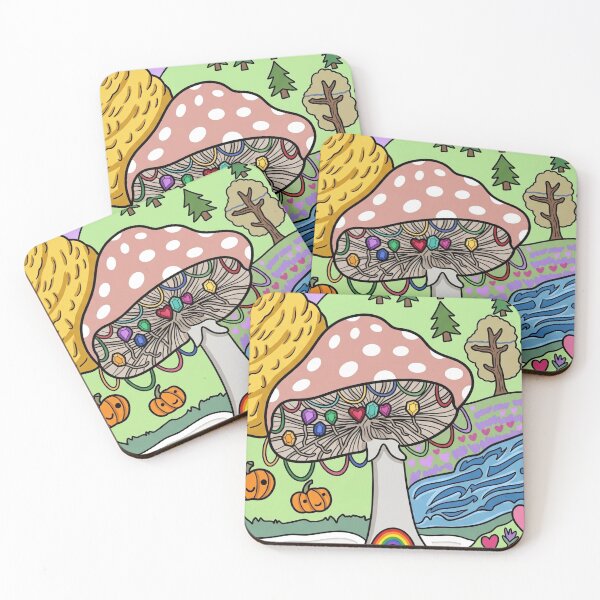 Item preview, Magical Mushroom Rainbow House designed and sold by dyrestald.