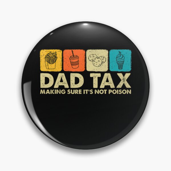 Item preview, Dad Tax Retro Snack Icons Funny Father Classic T-Shirt designed and sold by Animalfacts002.