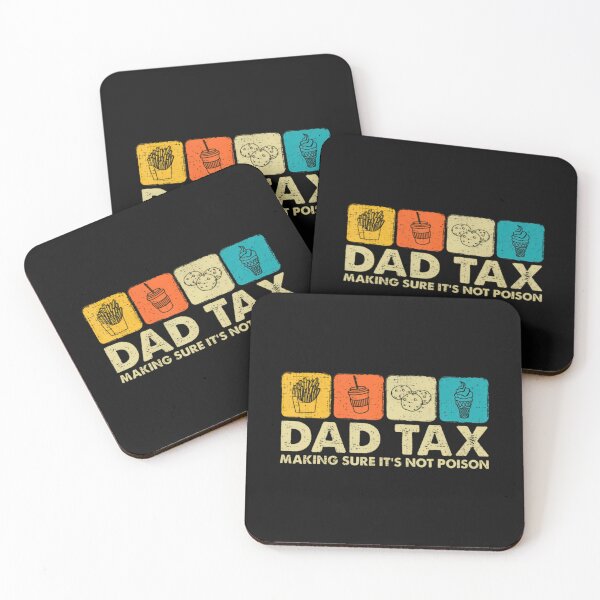 Item preview, Dad Tax Retro Snack Icons Funny Father Classic T-Shirt designed and sold by Animalfacts002.