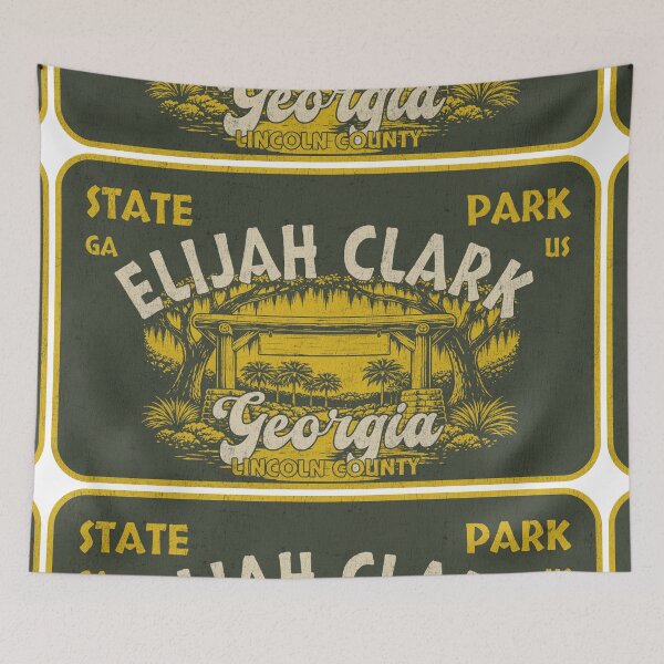 Item preview, Elijah Clark State Park, Lincoln County, Georgia, badge design designed and sold by Wanderful-roads.