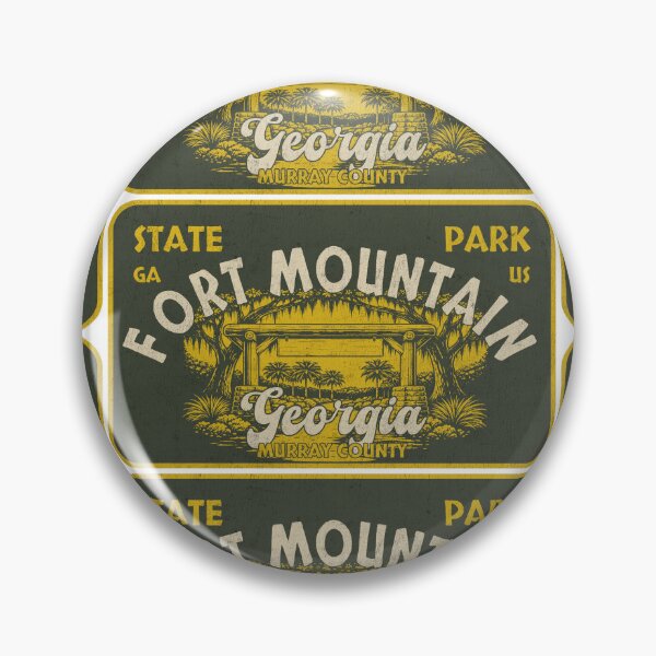 Item preview, Fort Mountain State Park, Murray County, Georgia, badge design designed and sold by Wanderful-roads.